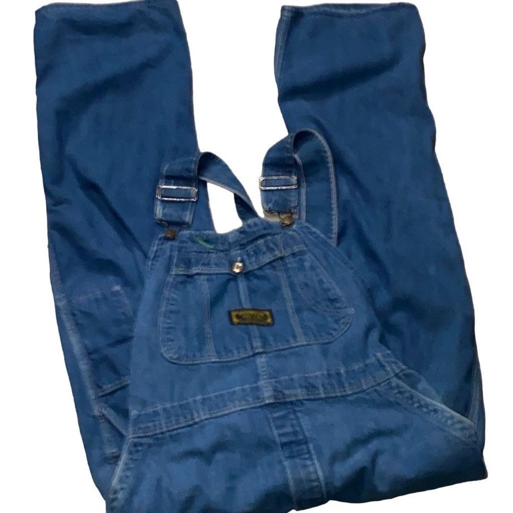Washington Dee Cee Carpenter Bib Overalls 36X32 Blue Denim Jeans USA VTG